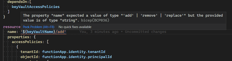 Type error in VS Code